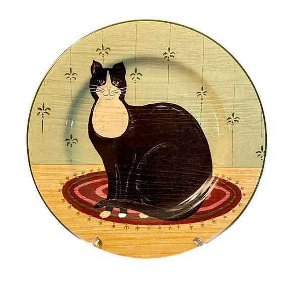 SOLD-Set of 3 'Cat Collection' Plates....Warren Kimble, Sakura Stoneware. - Picture 5 of 6